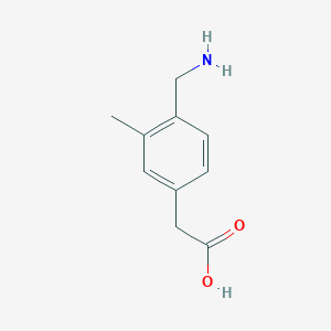 2-(4-(Aminomethyl)-3-methylphenyl)acetic acid