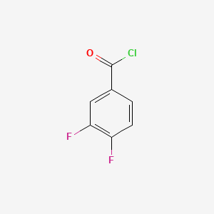 molecular formula C7H3ClF2O B1333395 3,4-Difluorobenzoyl chloride CAS No. 76903-88-3