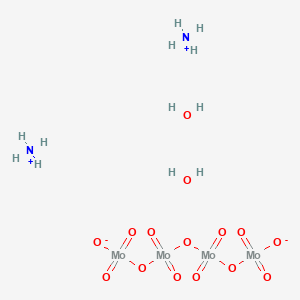 molecular formula H12Mo4N2O15 B13333973 Ammonium tetramolybdate dihydrate 