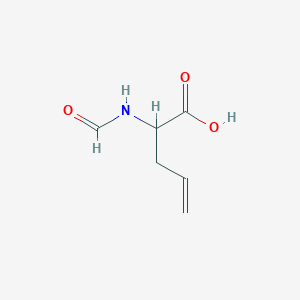 molecular formula C6H9NO3 B13334016 2-Formamidopent-4-enoic acid 