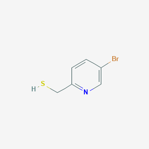 molecular formula C6H6BrNS B13334027 (5-Bromopyridin-2-yl)methanethiol 