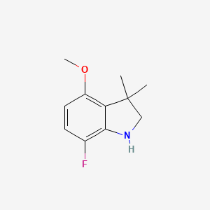 7-fluoro-4-methoxy-3,3-dimethyl-2,3-dihydro-1H-indole