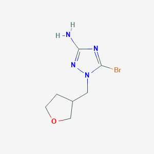 5-Bromo-1-[(oxolan-3-yl)methyl]-1H-1,2,4-triazol-3-amine