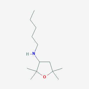 2,2,5,5-Tetramethyl-N-pentyloxolan-3-amine