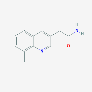 2-(8-Methylquinolin-3-yl)acetamide