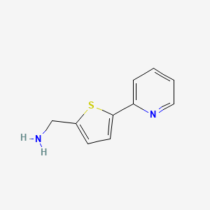 molecular formula C10H10N2S B1333415 [5-(2-Pyridinyl)-2-thienyl]methylamine CAS No. 306934-92-9