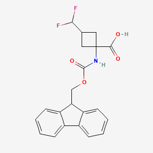 1-((((9H-Fluoren-9-yl)methoxy)carbonyl)amino)-3-(difluoromethyl)cyclobutane-1-carboxylic acid