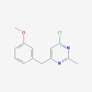 4-Chloro-6-(3-methoxybenzyl)-2-methylpyrimidine