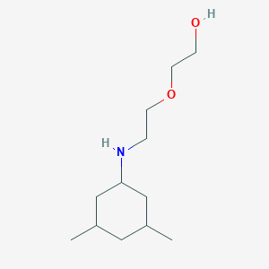 molecular formula C12H25NO2 B13334249 2-{2-[(3,5-Dimethylcyclohexyl)amino]ethoxy}ethan-1-ol 