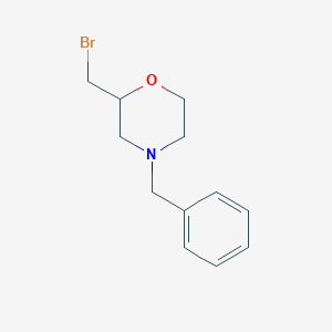 molecular formula C12H16BrNO B1333427 4-苄基-2-(溴甲基)吗啉 CAS No. 306935-00-2