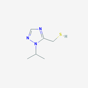 molecular formula C6H11N3S B13334276 [1-(propan-2-yl)-1H-1,2,4-triazol-5-yl]methanethiol 