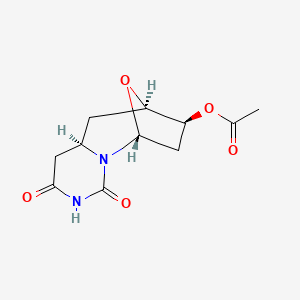 (4AR,6R,7S,9R)-1,3-dioxodecahydro-6,9-epoxypyrimido[1,6-a]azepin-7-yl acetate