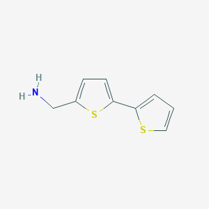 molecular formula C9H9NS2 B1333432 1-(2,2'-联噻吩-5-基)甲胺 CAS No. 4380-96-5