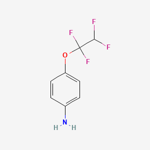 molecular formula C8H7F4NO B1333439 4-(1,1,2,2-四氟乙氧基)苯胺 CAS No. 713-62-2