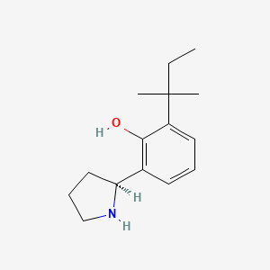 (S)-2-(Tert-pentyl)-6-(pyrrolidin-2-yl)phenol