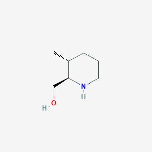 molecular formula C7H15NO B13334397 ((2R,3R)-3-Methylpiperidin-2-yl)methanol 