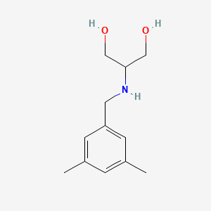 2-{[(3,5-Dimethylphenyl)methyl]amino}propane-1,3-diol