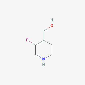 molecular formula C6H12FNO B13334440 (3-Fluoro-4-piperidyl)methanol 