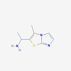 1-{3-Methylimidazo[2,1-b][1,3]thiazol-2-yl}ethan-1-amine