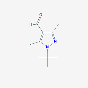 molecular formula C10H16N2O B1333447 1-叔丁基-3,5-二甲基-1H-吡唑-4-甲醛 CAS No. 647824-51-9