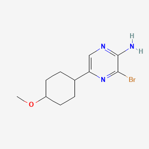 Rel-3-bromo-5-((1r,4r)-4-methoxycyclohexyl)pyrazin-2-amine