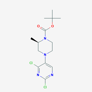 tert-Butyl (R)-4-(2,4-dichloropyrimidin-5-yl)-2-methylpiperazine-1-carboxylate