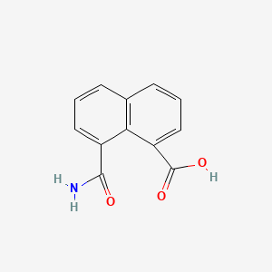 molecular formula C12H9NO3 B1333454 8-Carbamoylnaphthalene-1-carboxylic acid CAS No. 5811-88-1
