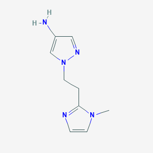 1-[2-(1-Methyl-1H-imidazol-2-YL)ethyl]-1H-pyrazol-4-amine