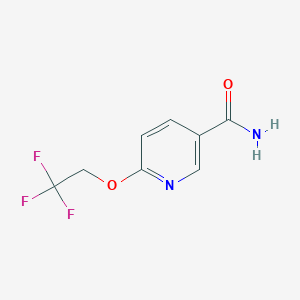 molecular formula C8H7F3N2O2 B1333457 6-(2,2,2-Trifluoroethoxy)nicotinamide CAS No. 676533-51-0