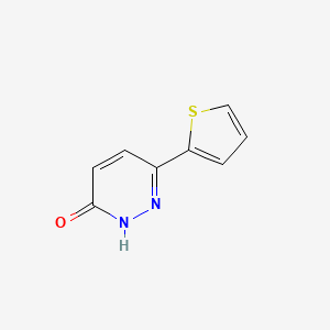 molecular formula C8H6N2OS B1333458 6-(thiophen-2-yl)pyridazin-3(2H)-one CAS No. 54558-07-5