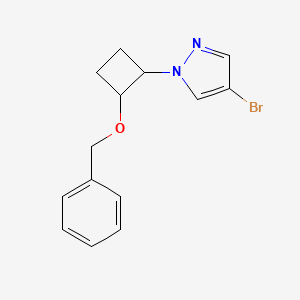 1-(2-(Benzyloxy)cyclobutyl)-4-bromo-1H-pyrazole