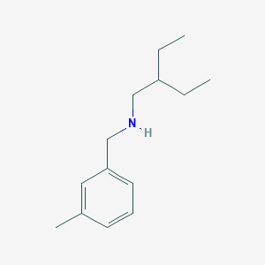 molecular formula C14H23N B13334605 (2-Ethylbutyl)[(3-methylphenyl)methyl]amine 