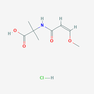 (Z)-2-(3-Methoxyacrylamido)-2-methylpropanoic acid hydrochloride