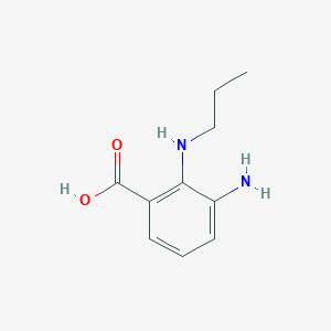 3-Amino-2-(propylamino)benzoic acid