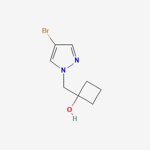 1-((4-Bromo-1H-pyrazol-1-yl)methyl)cyclobutan-1-ol