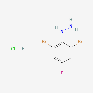 (2,6-Dibromo-4-fluorophenyl)hydrazine hydrochloride