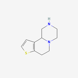 molecular formula C10H14N2S B13334694 5-thia-9,12-diazatricyclo[7.4.0.02,6]trideca-2(6),3-diene 