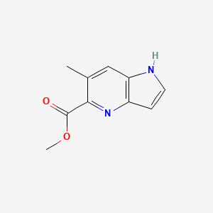 molecular formula C10H10N2O2 B13334713 methyl 6-methyl-1H-pyrrolo[3,2-b]pyridine-5-carboxylate 