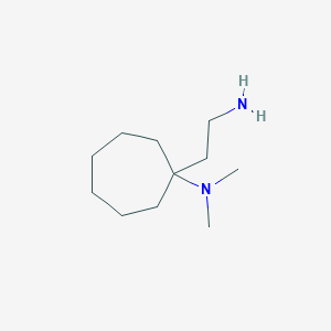 1-(2-aminoethyl)-N,N-dimethylcycloheptan-1-amine