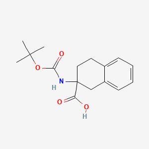 molecular formula C16H21NO4 B1333476 2-(Boc-氨基)-1,2,3,4-四氢萘-2-羧酸 CAS No. 98569-12-1