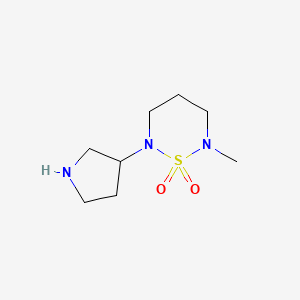 2-Methyl-6-(pyrrolidin-3-yl)-1,2,6-thiadiazinane 1,1-dioxide