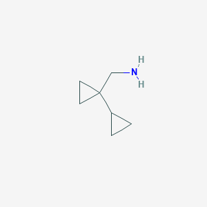 molecular formula C7H13N B13334775 [1,1'-Bi(cyclopropan)]-1-ylmethanamine 