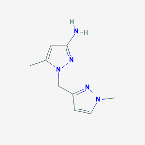 5-Methyl-1-[(1-methyl-1H-pyrazol-3-yl)methyl]-1H-pyrazol-3-amine