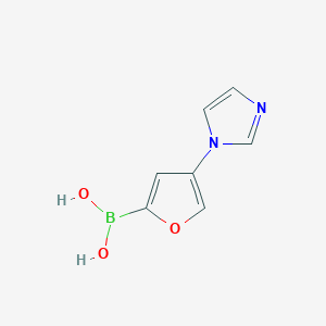 (4-(1H-Imidazol-1-yl)furan-2-yl)boronic acid