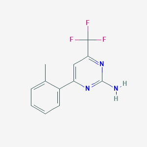 2-Amino-6-(o-tolyl)-4-(trifluoromethyl)pyrimidine