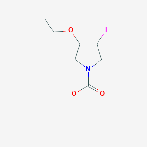 tert-Butyl 3-ethoxy-4-iodopyrrolidine-1-carboxylate