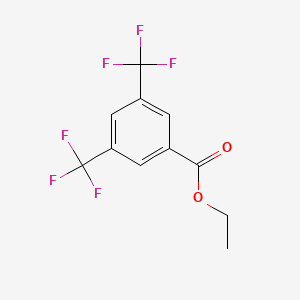 molecular formula C11H8F6O2 B1333489 3,5-双(三氟甲基)苯甲酸乙酯 CAS No. 96617-71-9
