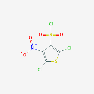B1333491 2,5-Dichloro-4-nitrothiophene-3-sulfonyl chloride CAS No. 59768-12-6