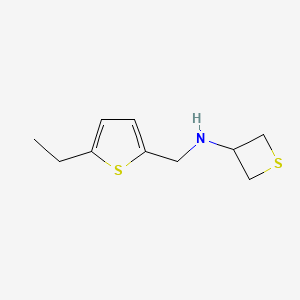 N-((5-Ethylthiophen-2-yl)methyl)thietan-3-amine