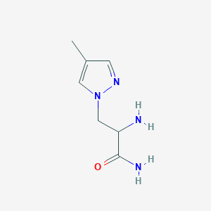 2-Amino-3-(4-methyl-1H-pyrazol-1-YL)propanamide